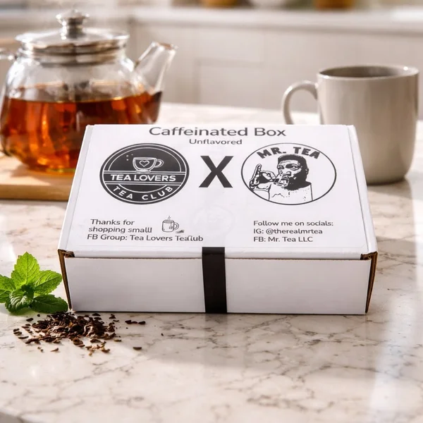 Tea Lovers Tea Club Caffeinated Unflavored Box